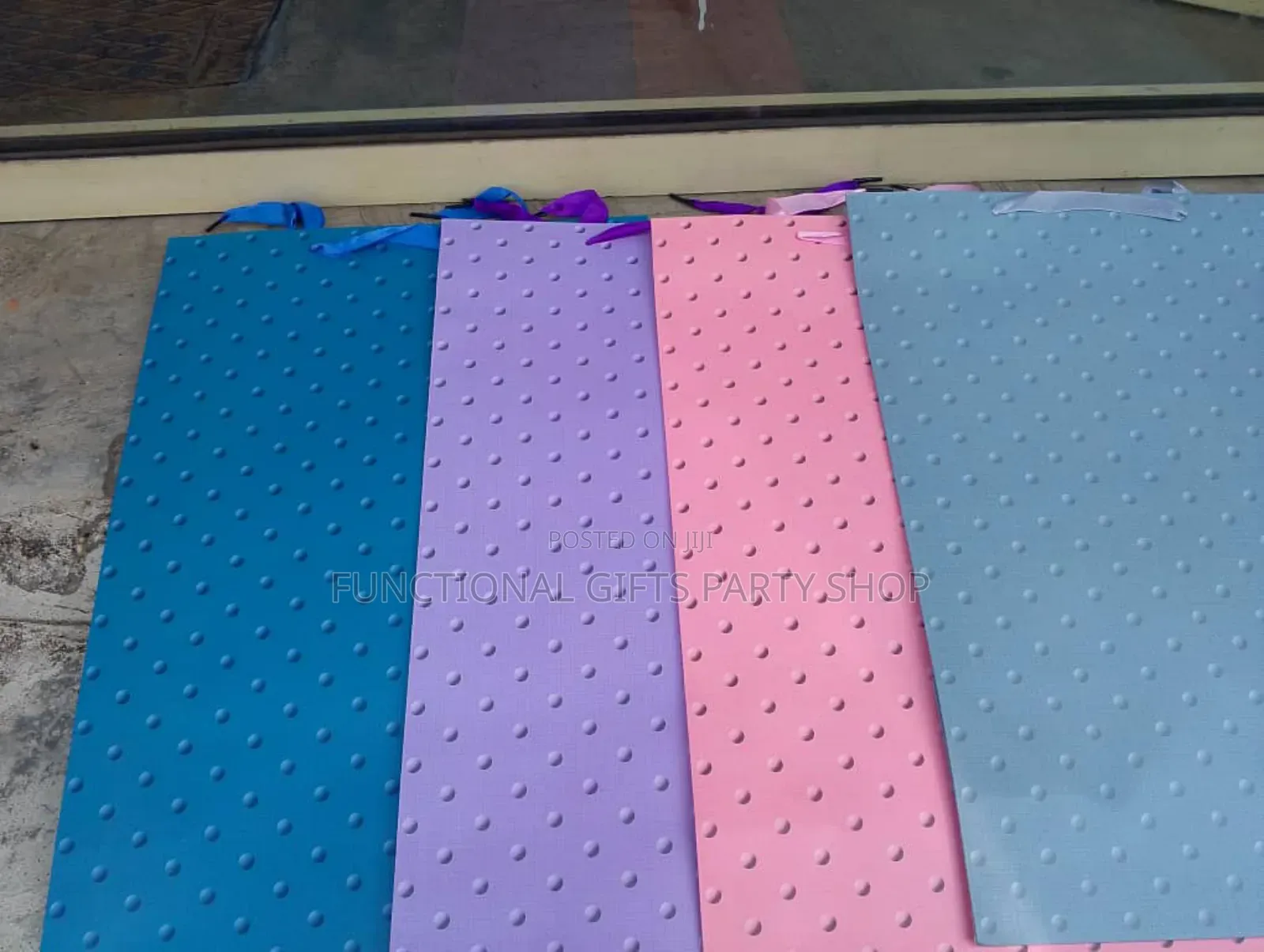 Polka Dot Cardboard Gift Bag