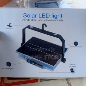 Solar Rechargeable Led Light - Dual Charging + Power Bank | Brand New