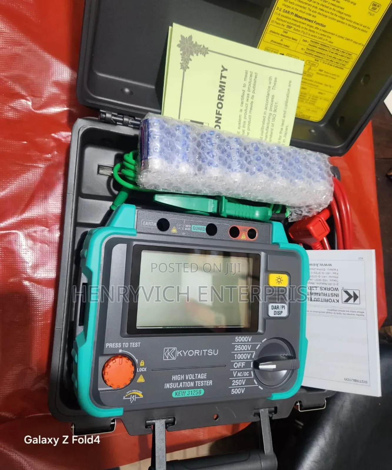 High Voltage Insulation Tester Kew3125b (
