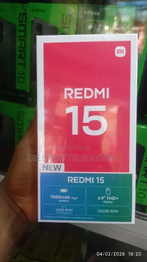 New Xiaomi Redmi 15 256 GB Black
