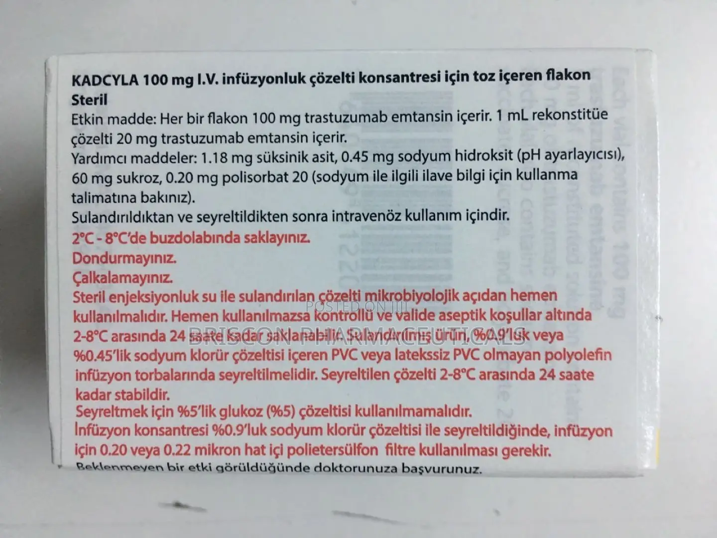 Kadcyla Trastuzumab 100mg