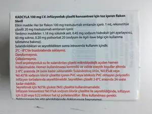 Kadcyla Trastuzumab 100mg