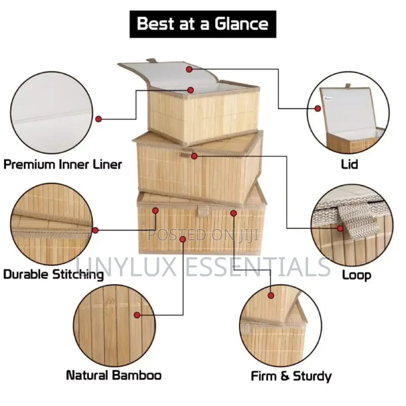 3in1 Bamboo Storage Set