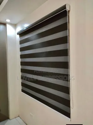 Remote Controlled Black Beauty Day and Night Window Blinds