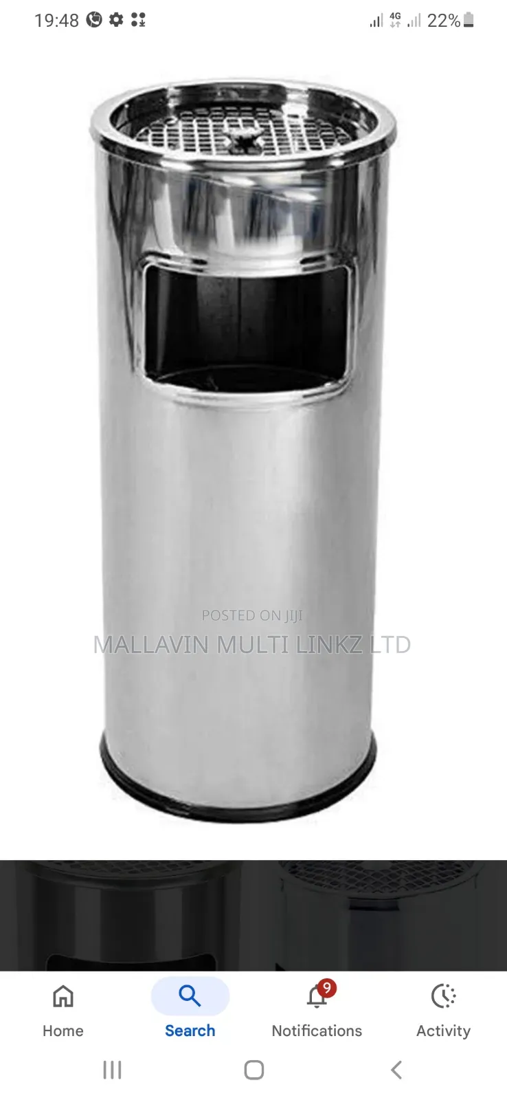 Smoking Waste Bin