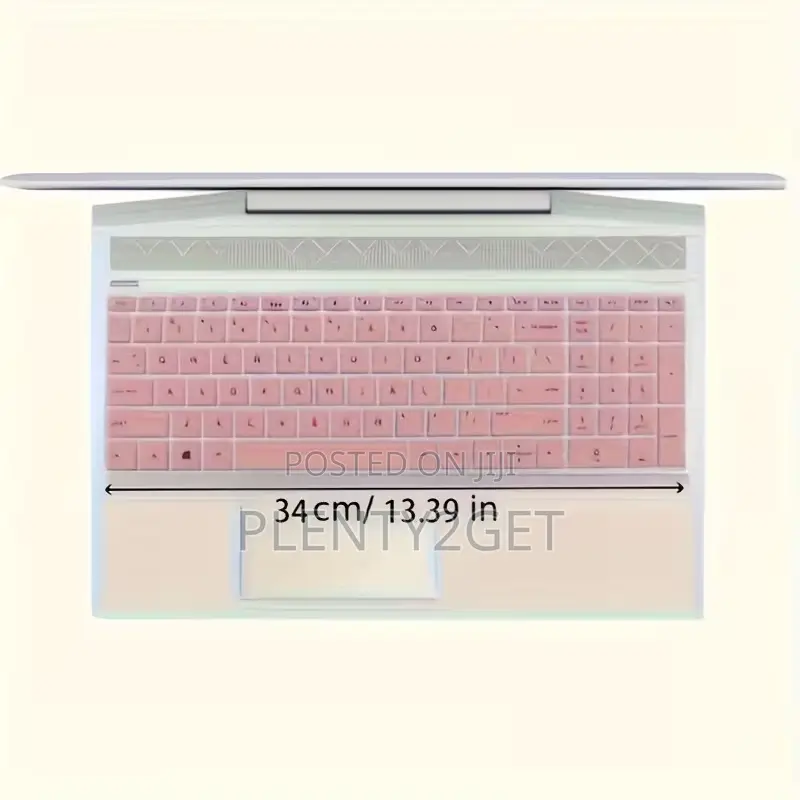 1 Silicone Waterproof Keyboard Case With Cute Bear and Heart Design
