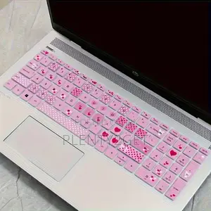 1 Silicone Waterproof Keyboard Case With Cute Bear and Heart Design
