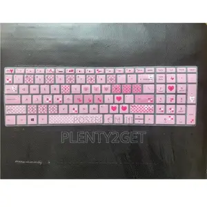 1 Silicone Waterproof Keyboard Case With Cute Bear and Heart Design