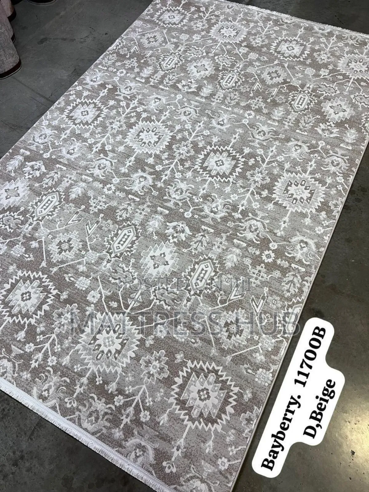 Beige Bayberry Turkish Centre Rug 5ft by 7ft