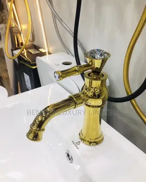Golden Wash Hand Basin Tap Mixer
