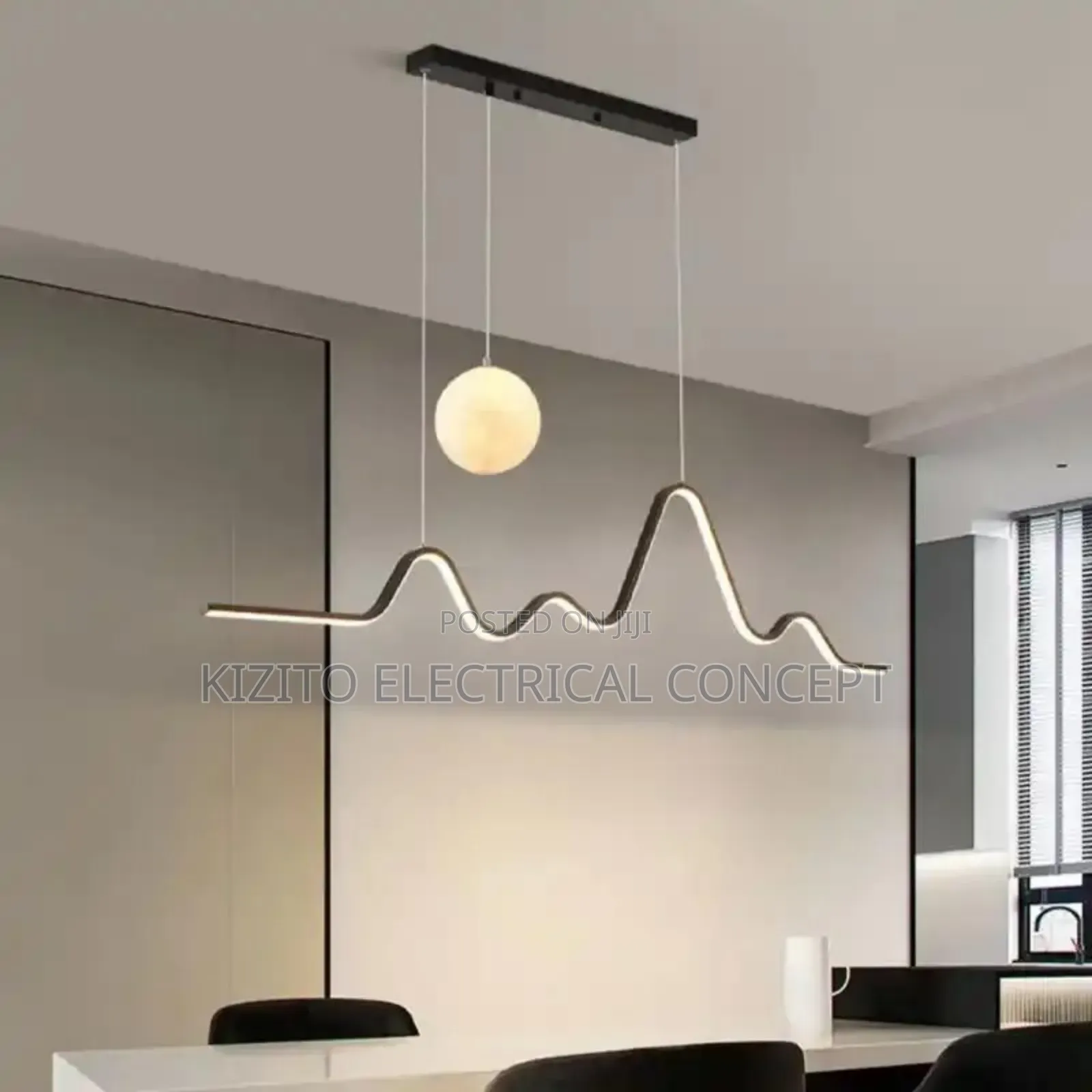 Minimalistic Moon Dropping Pendant Lamp Chandelier
