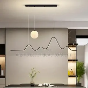 Minimalistic Moon Dropping Pendant Lamp Chandelier
