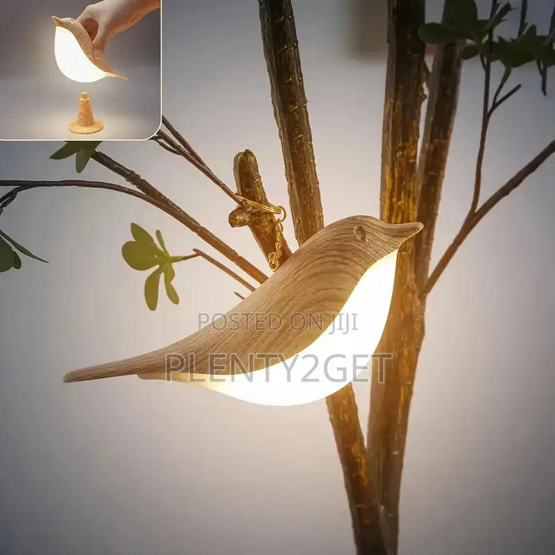 1pc Dimmable Bird Desk Lamp With Touch Control Cordless Table Lamp