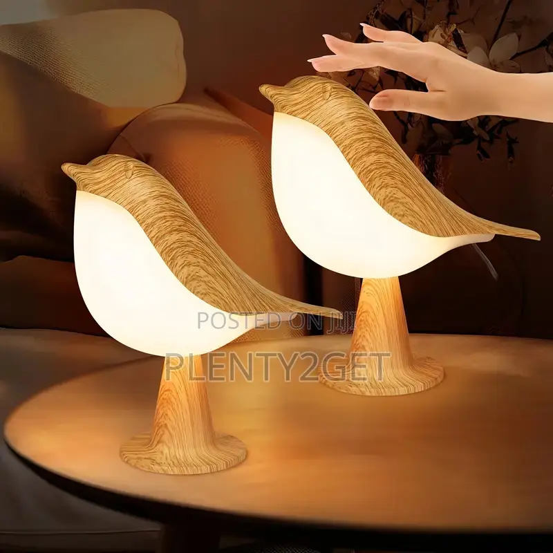 1pc Dimmable Bird Desk Lamp With Touch Control Cordless Table Lamp