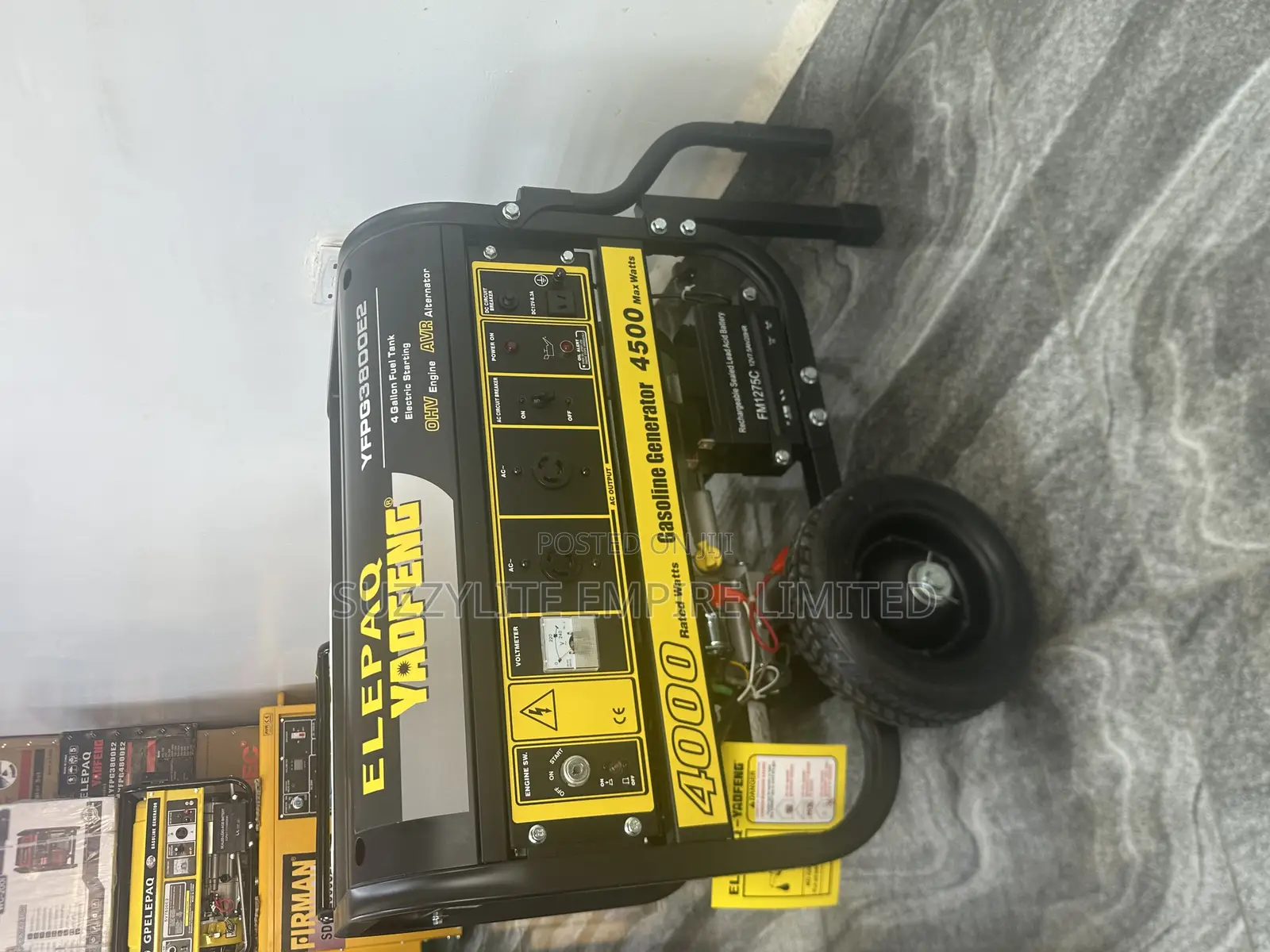 Constant Elepaq 4.5kva Generator Yfpg3800e2