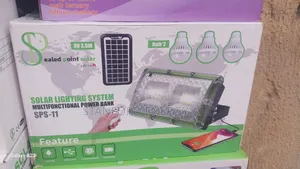 Solar Lighting System With Multifunctional Power Bay