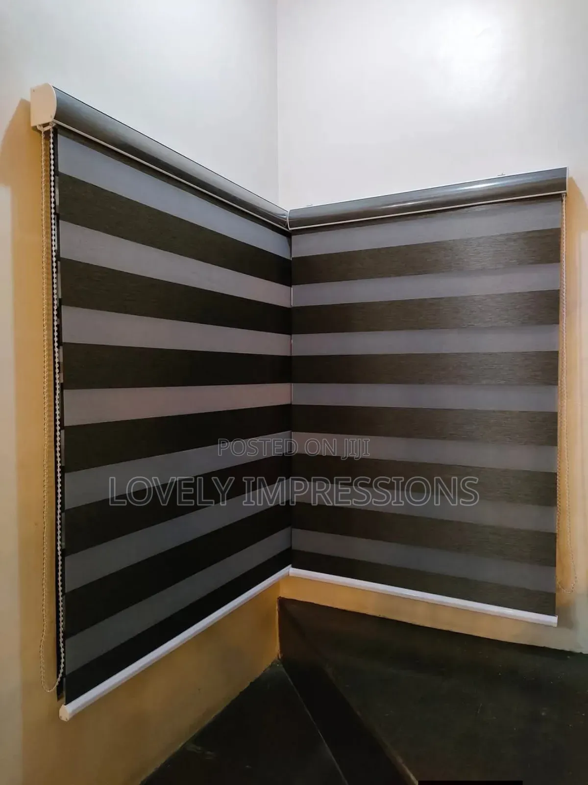 Rugged Quality Black Day and Night Window Blinds