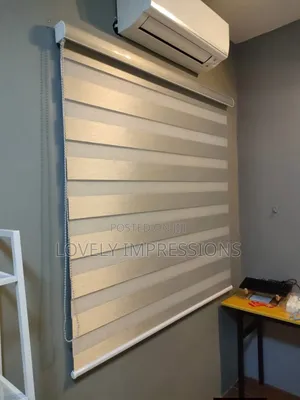 Light Beige and Night Window Blinds
