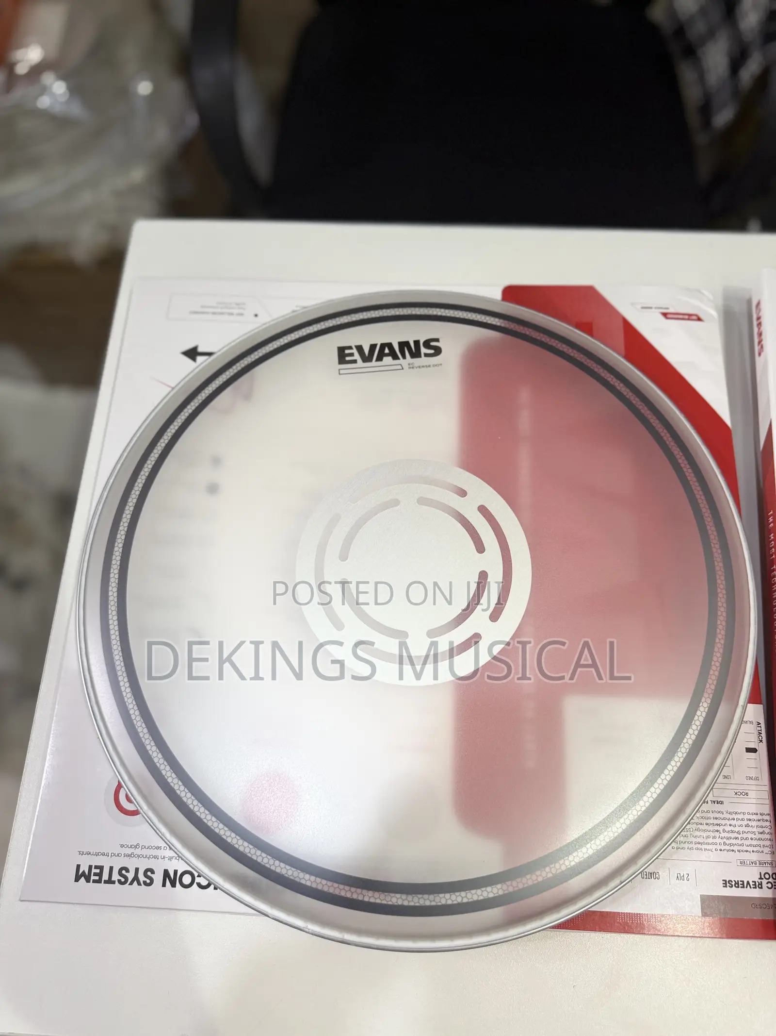 Evans Ec Reverse Dot Drum Head Snare Velon