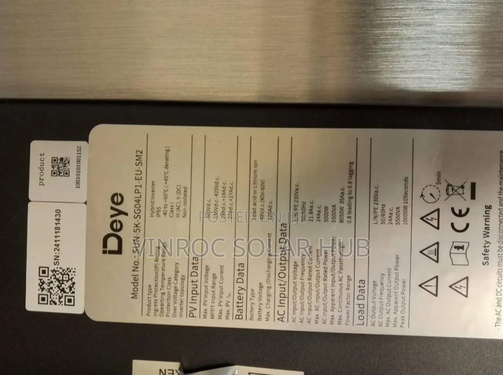 5kwh Deye Lithium Battery