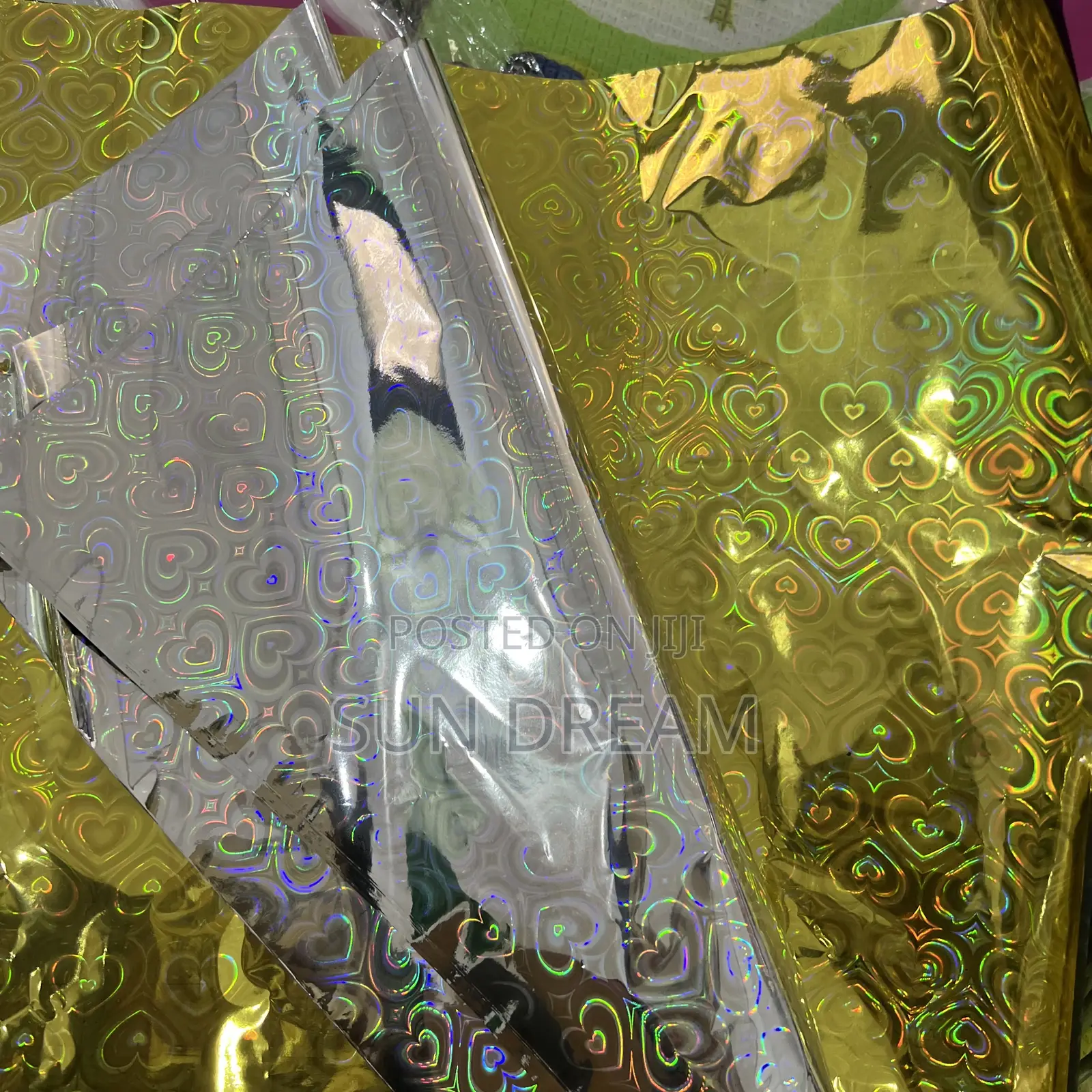 Gift Wrapping Paper Golden Wrapping Paper Pink Silver