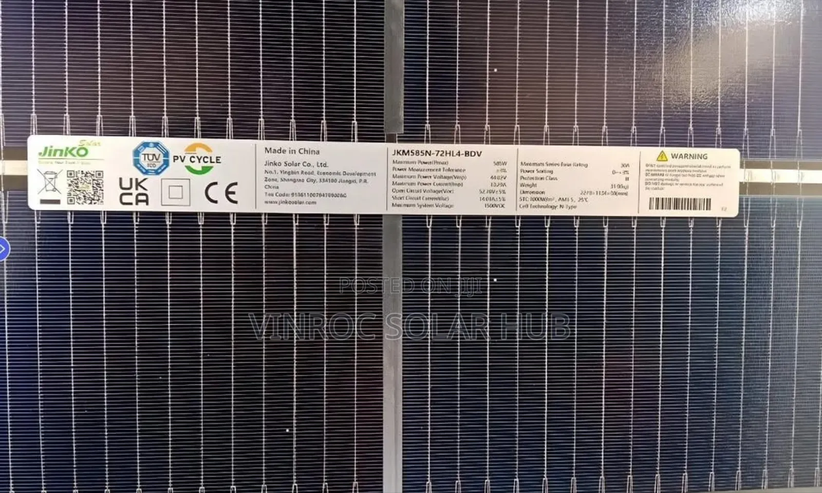 585w Jinko Solar Panels
