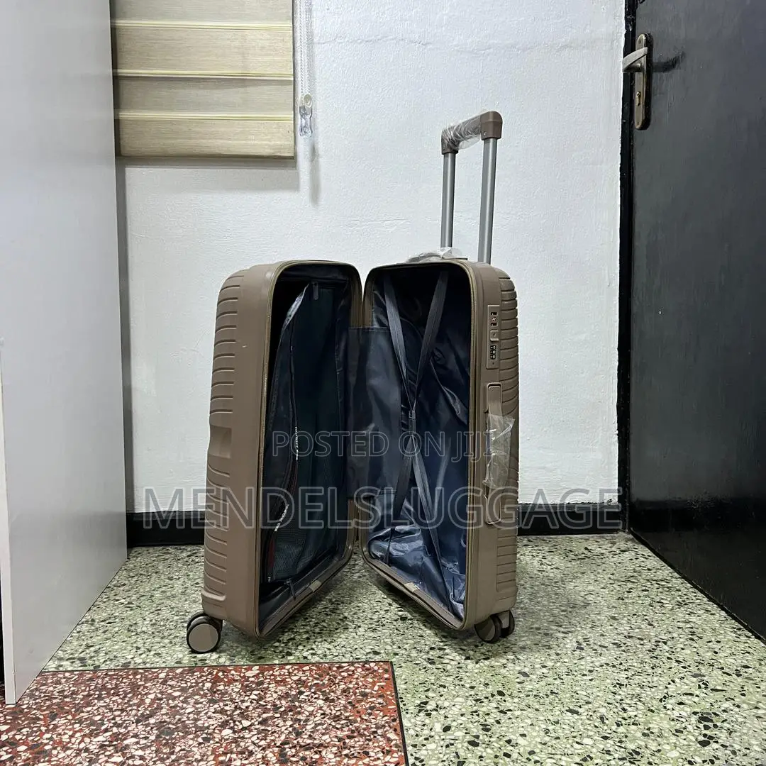 3-Piece Brown Unbreakable Suitcase Set