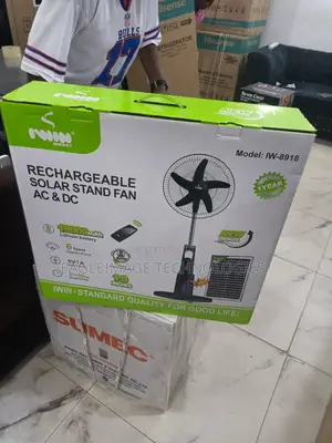 Iwin 18′′ Solar Backup Standing Fan