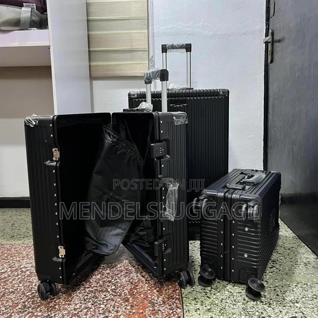 Water-Resistant Grey Suitcase