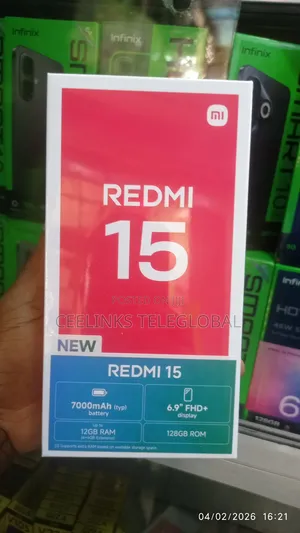 New Xiaomi Redmi 15 128 GB Black