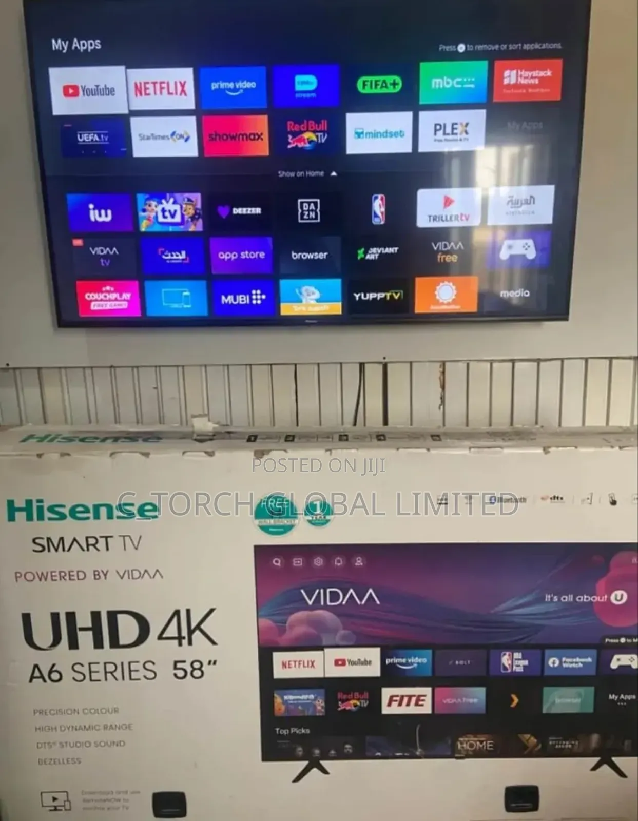 Hisense 58inches Smart Tv