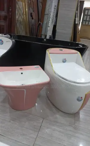 High Quality Ovum Wc With Wall Hung Wash Hand Basin