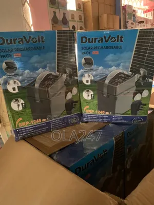 Duravolt 5in1 Solar Rechargeable Pack (Srp-1246)With Fan And Led Bulbs