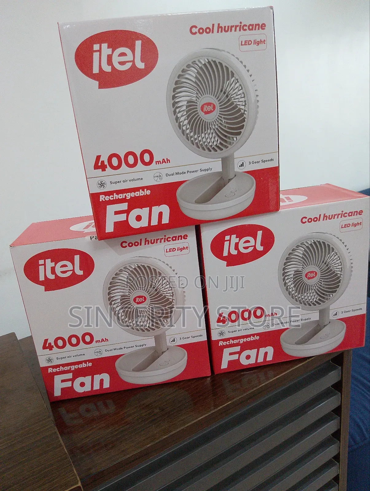 Itel Rechargeable Fan