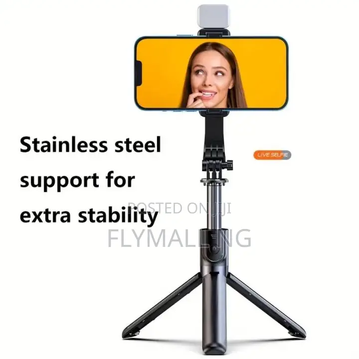 Selfie Stick Tripod - Bluetooth Shutter, Adjustable Height, R1 Series