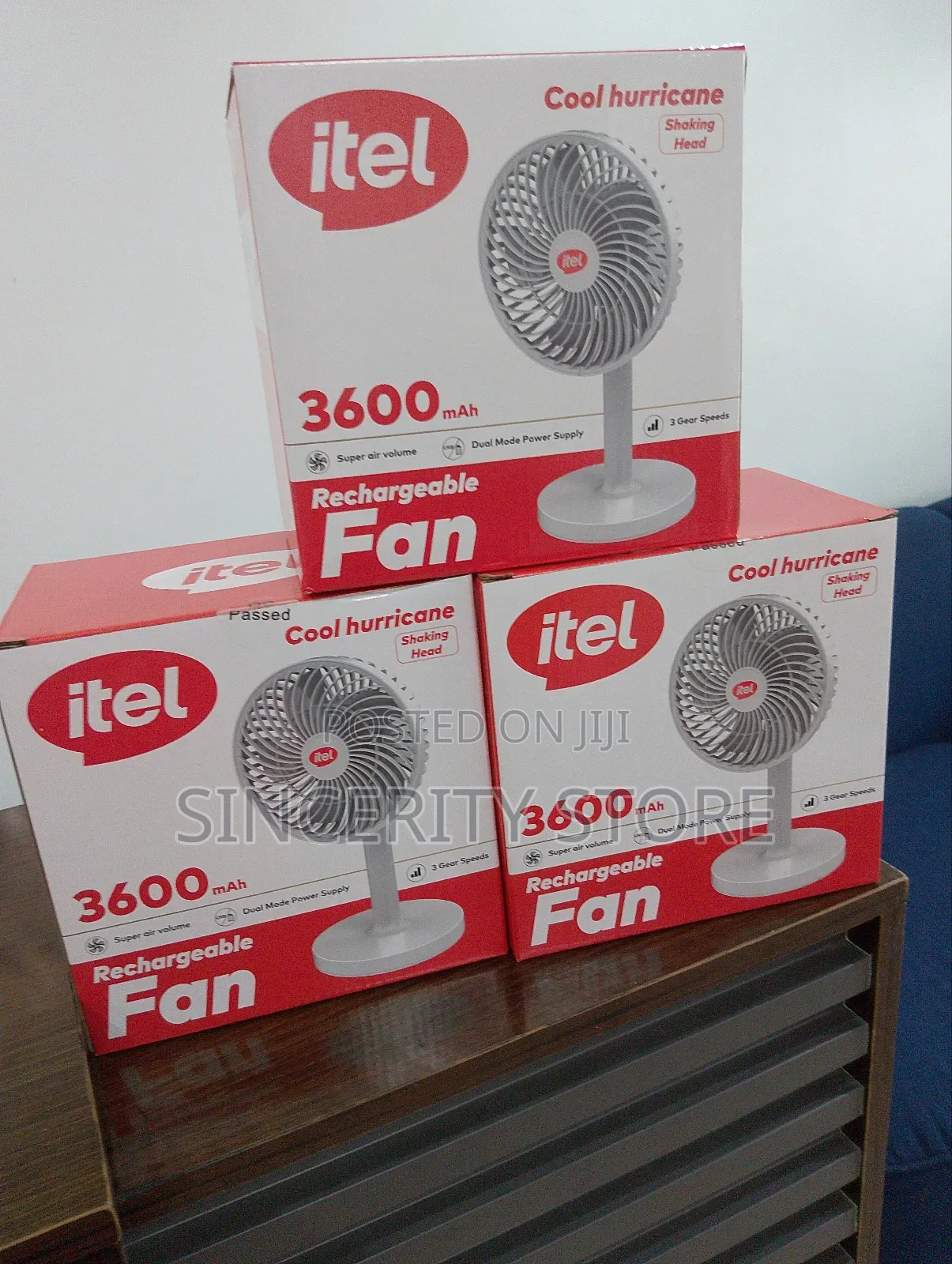 Itel Rechargeable Fan