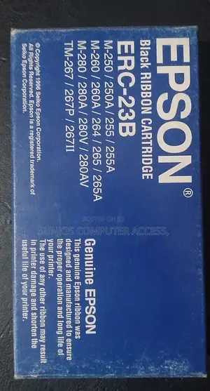 Epson Erc-23b Black Ribbon Cartridge