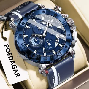 Poedagar Leather Chronograph
