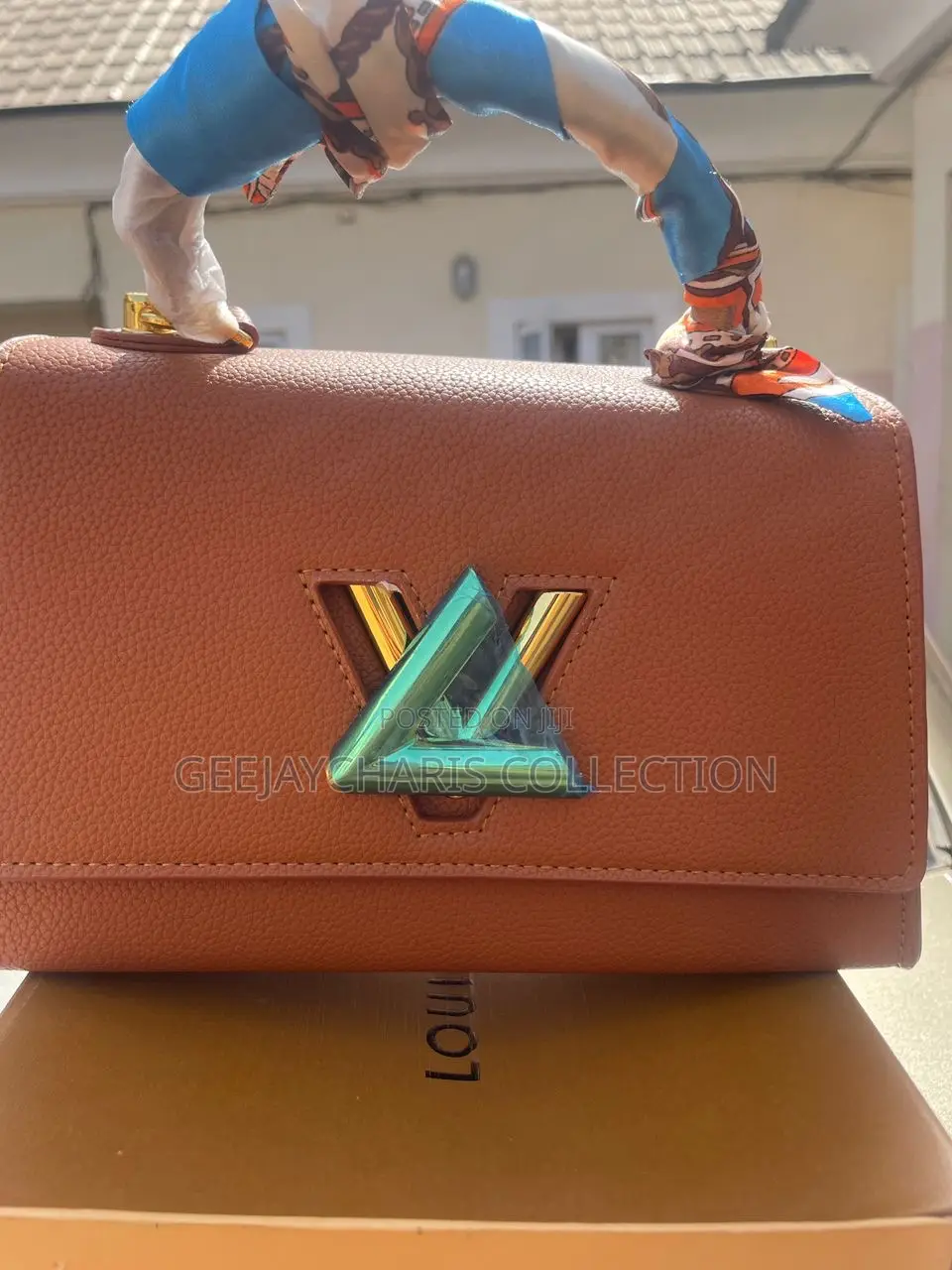 Structured Flap Top Handle Handbag