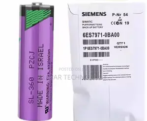 Siemens 6es7971-0ba00 or Tadiran Sl-360 3.6v Aa-Size Backup Battery