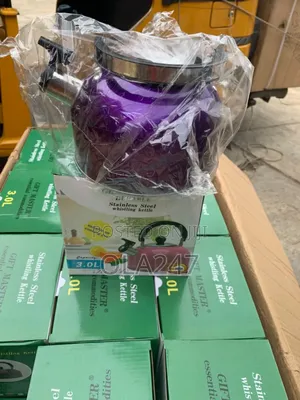 Brand New 3 Litre Whistling Kettle for Gas Electric Stoves