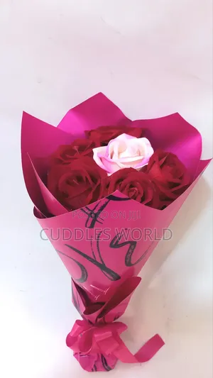 Velvet Flower Red Rose Bouquet