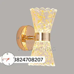 Modern Simple Led Wall Bracket Black/Gold Body