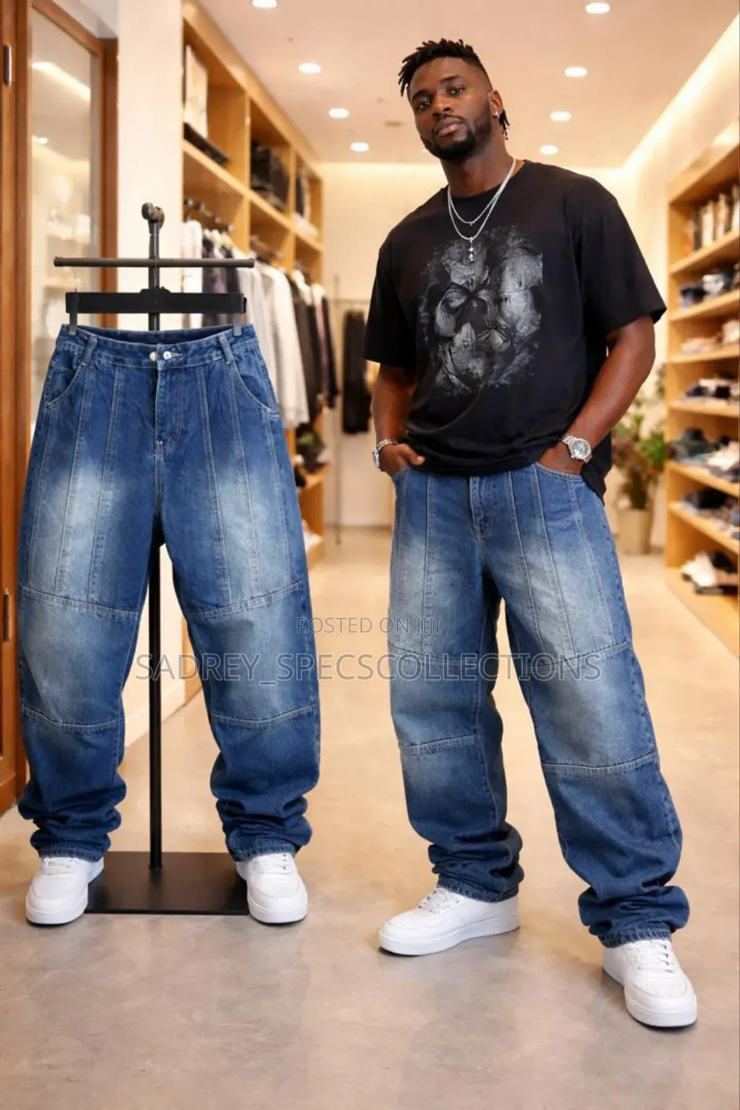Luxury Denims Baggy Jeans for Men Authentic Denim