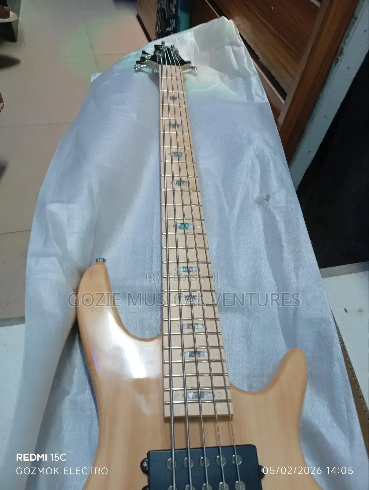 Original Ibanze Five String Active Bass Guitar