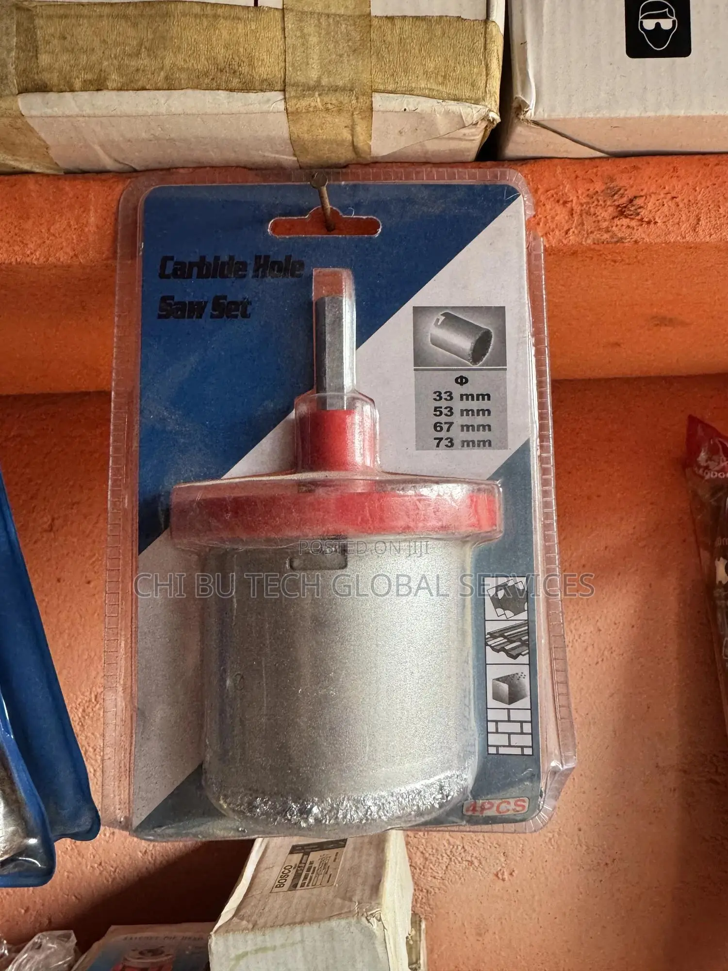 Bosco 4-Piece Carbide Hole Saw Set