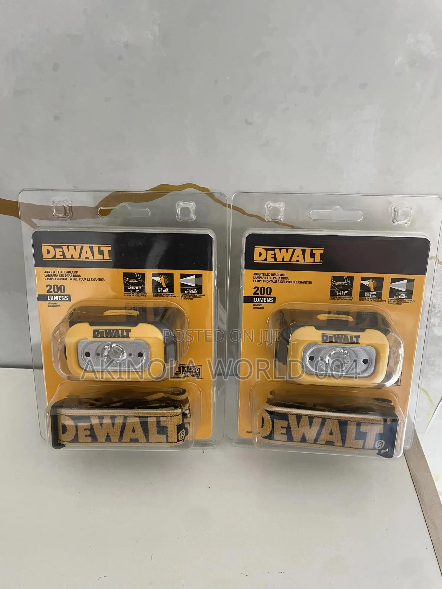 Brand New Dewalt 200 Lumens Jobsite Led Head Lamp