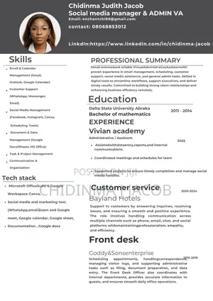Sales Telemarketing CV