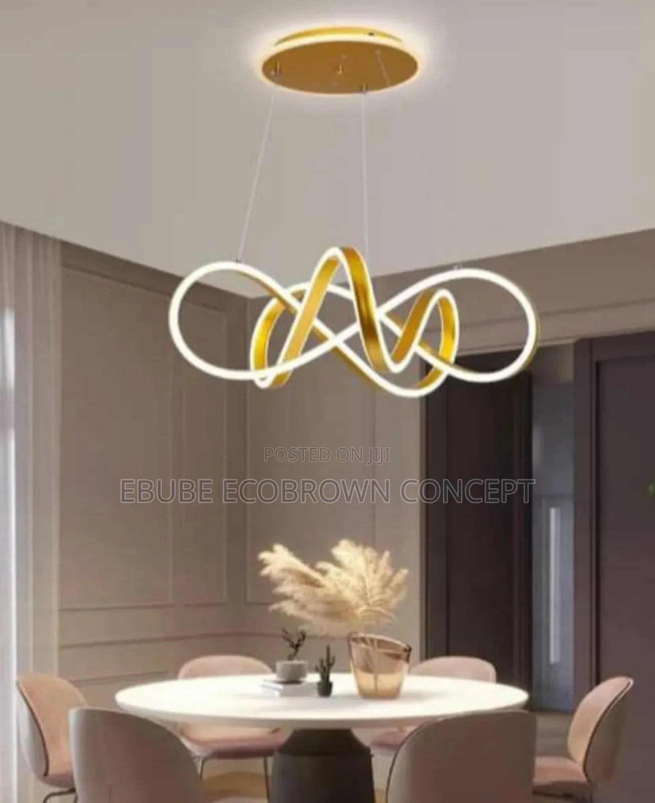 New Design Led Chandelier Light Available Gold and Black
