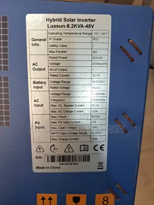 8.2kva Hybrid Inverter Luxsun